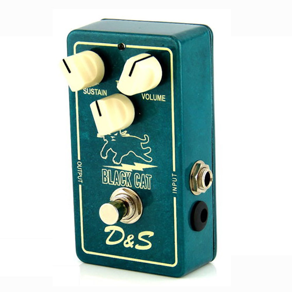 Black Cat Pedals D&S DS Sustainer Guitar Effects Pedal (Ibanez/Maxon OD-801 Replica)