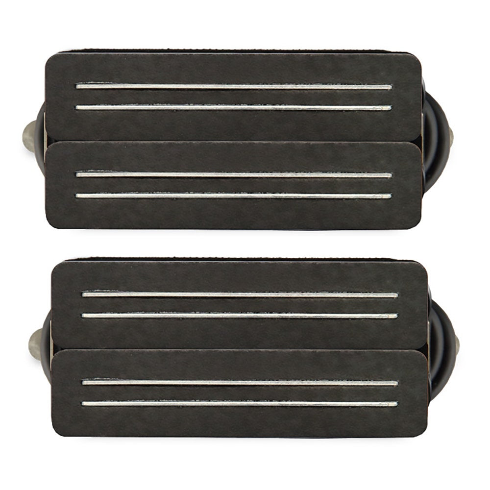 Bare Knuckle Black Hawk 7-String Guitar Pickup Set, Black Bobbins, Alnico V