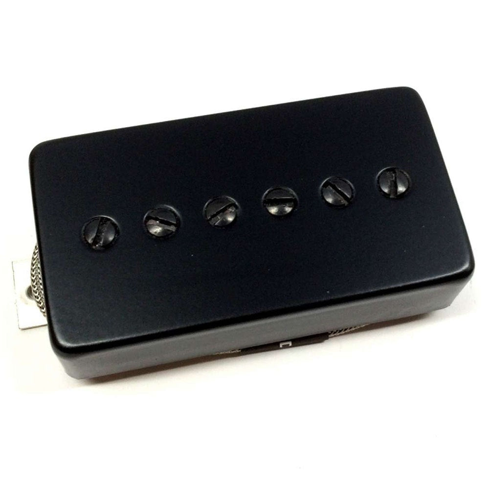 Bare Knuckle Supermassive HSP90 Humbucker-Sized P90 Bridge Guitar Pickup, Black with Black Screws