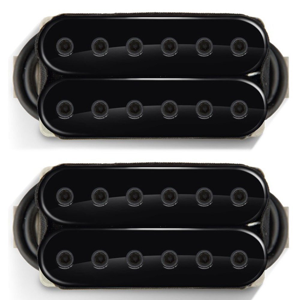 Bare Knuckle Pickups Rabea Massaad Silo Pickup Set, 6-String, Black Bobbins, Black Bolts