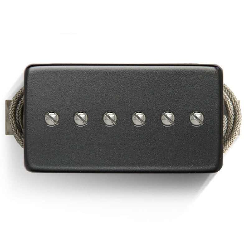 Bare Knuckle Supermassive HSP90 Humbucker-Sized P90 Bridge Guitar Pickup, Black with Nickel Screws