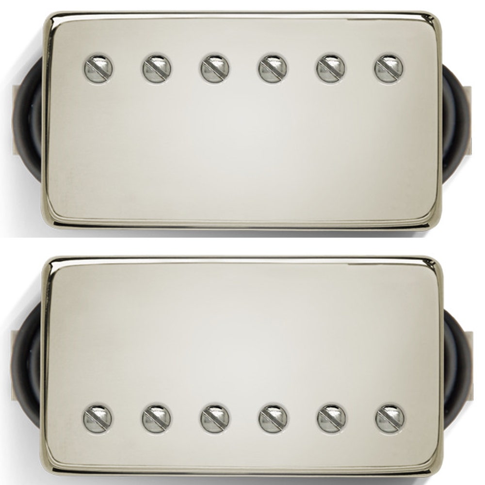 Bare Knuckle Unity 6-String Humbucker Guitar Pickup Set, Nickel Covers w/ Nickel Screws