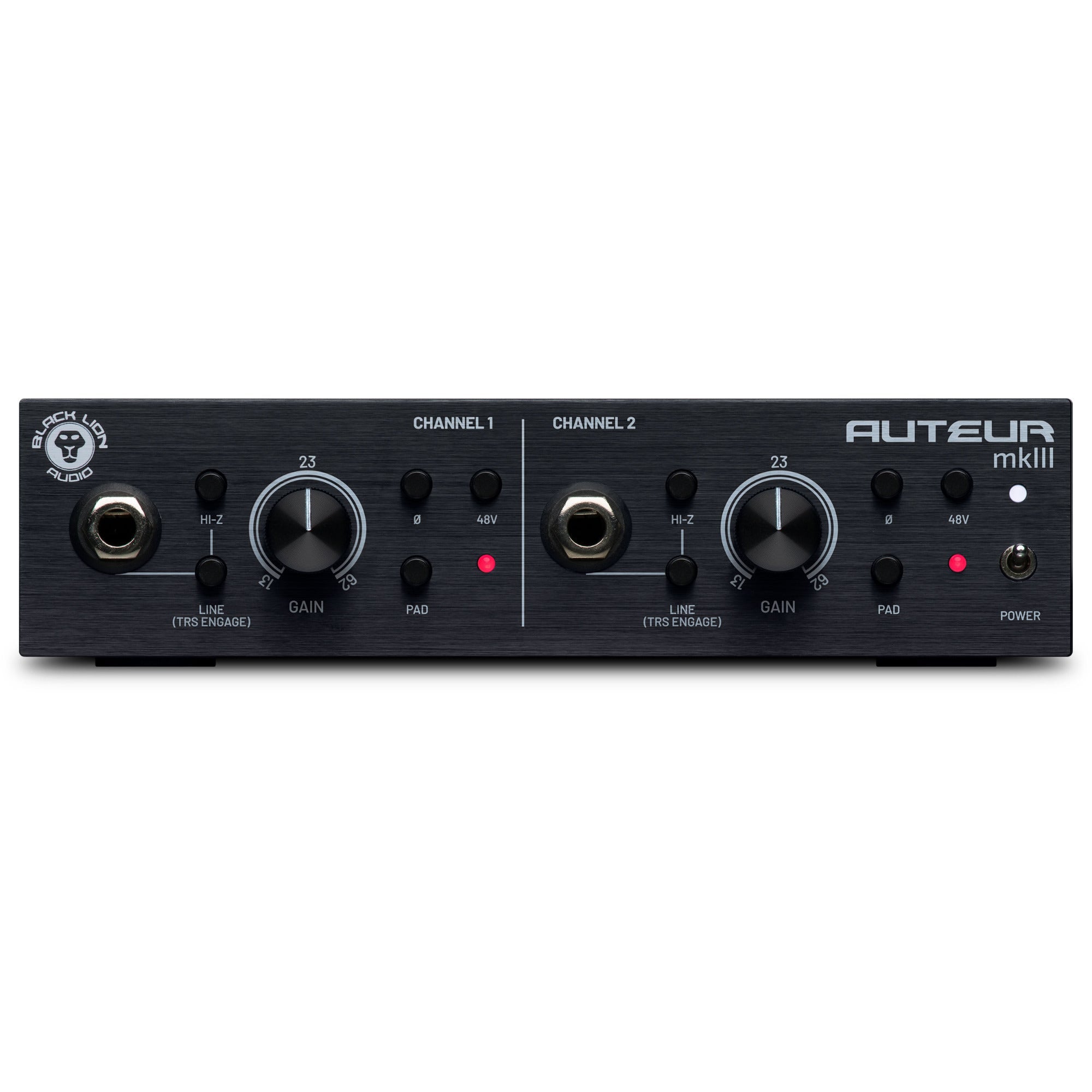 Black Lion Audio Auteur MKIII 2-Channel Transformer-Coupled Microphone Preamplifier