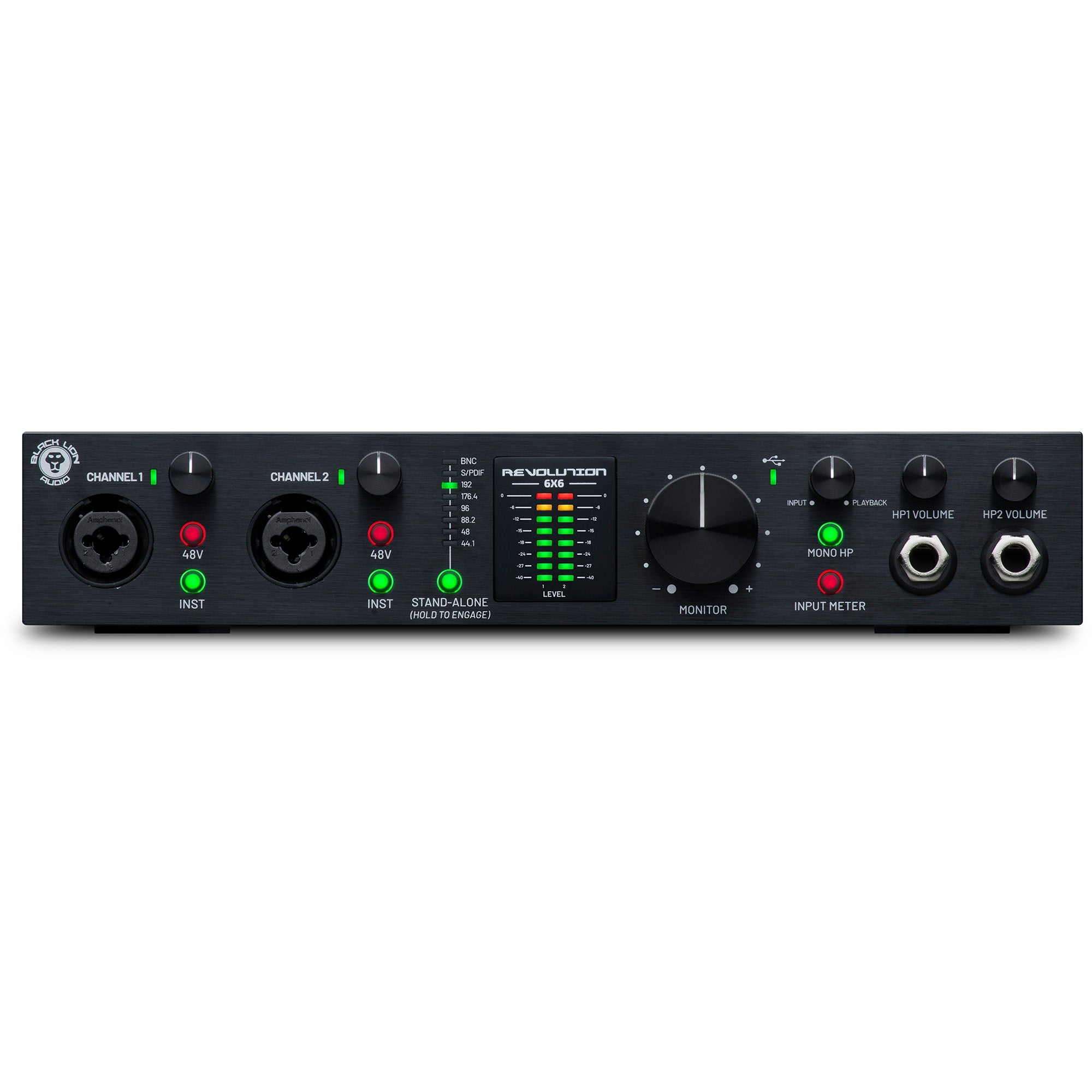 Black Lion Audio Revolution 6x6 6-In 6-Out USB Audio Interface / Word Clock / DAC / ADC