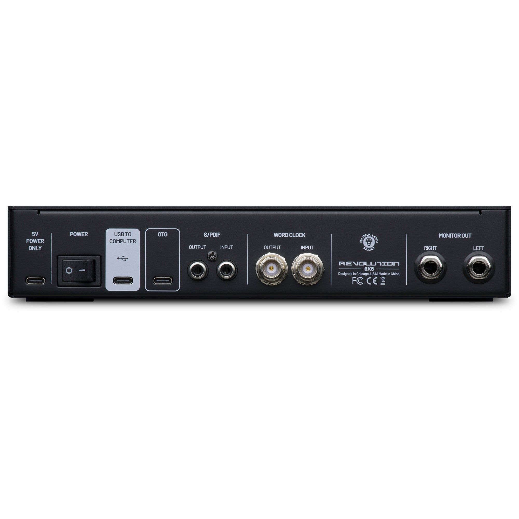 Black Lion Audio Revolution 6x6 6-In 6-Out USB Audio Interface / Word Clock / DAC / ADC