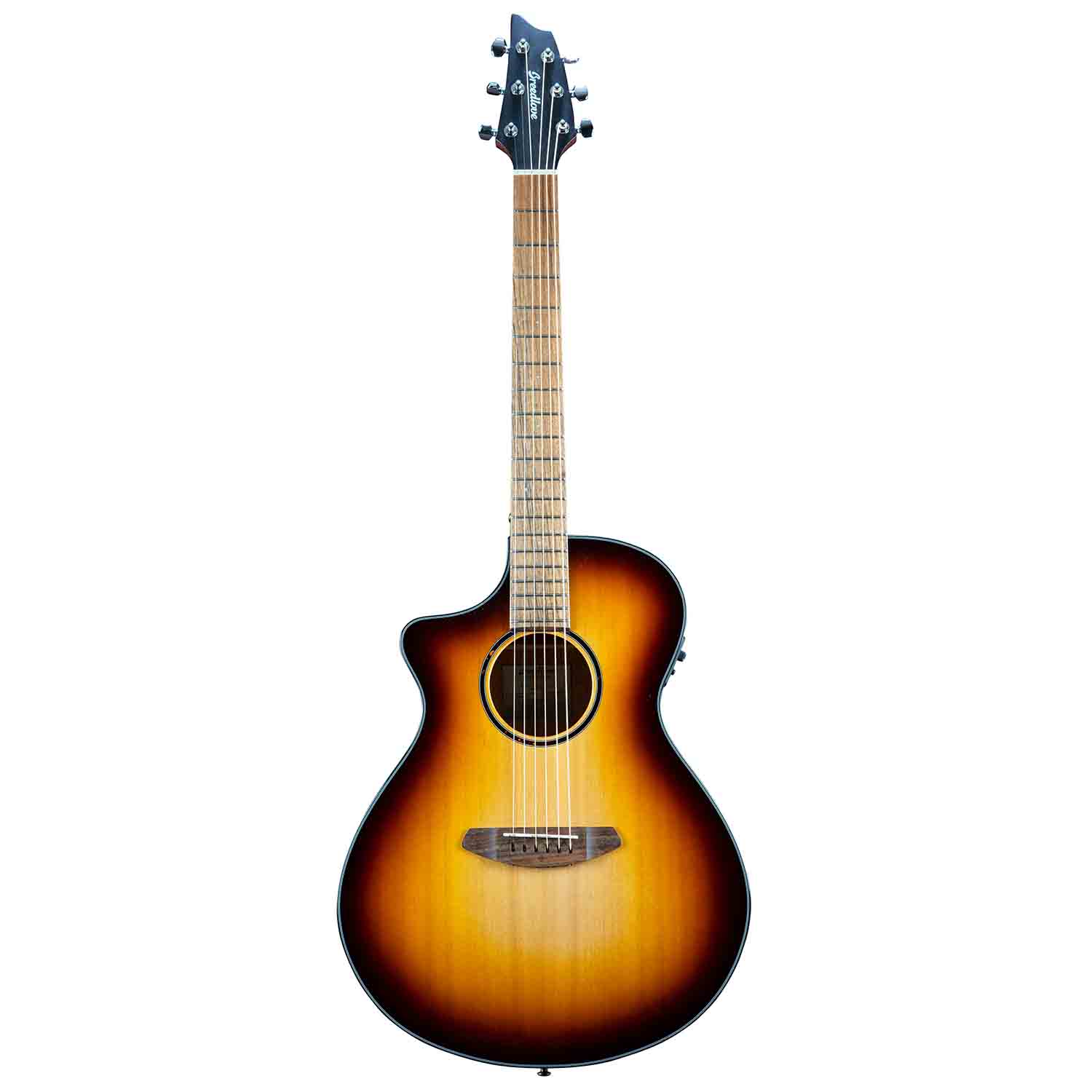 Breedlove Discovery S Concert Edgeburst Left-Handed Acoustic Guitar, Red Cedar Top