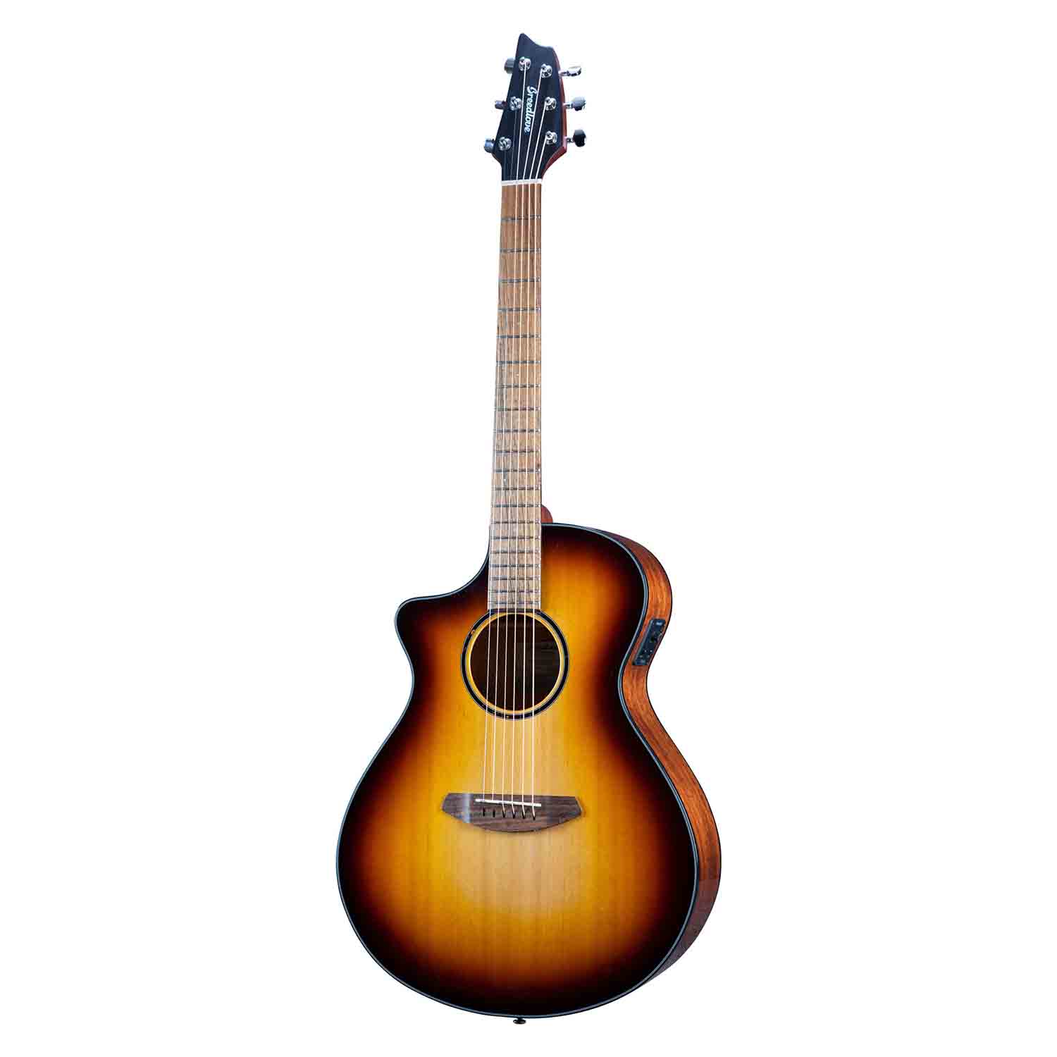 Breedlove Discovery S Concert Edgeburst Left-Handed Acoustic Guitar, Red Cedar Top