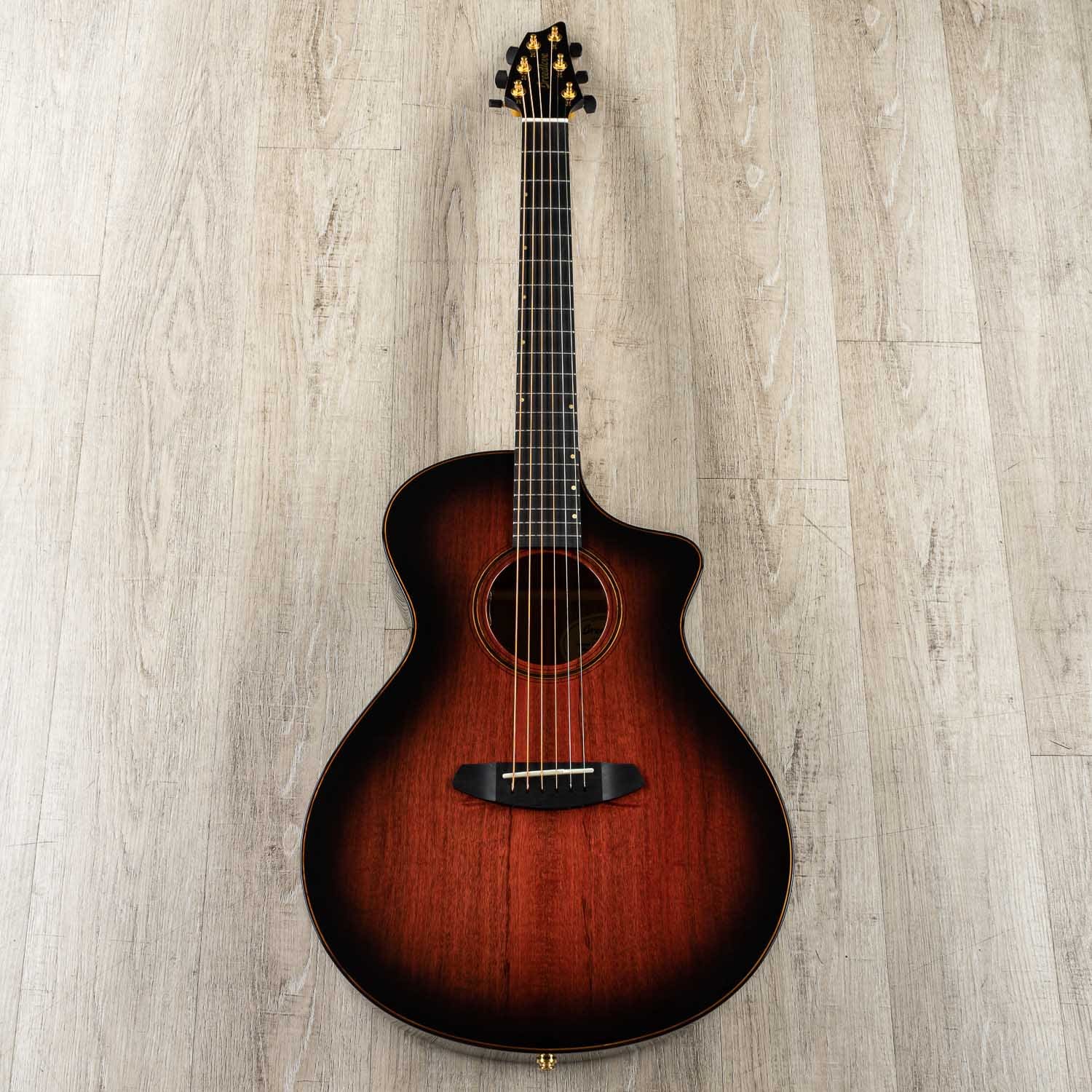 Breedlove Limited Edition Oregon Concert CE Acoustic-Electric Guitar, Sunset Burst, Myrtlewood