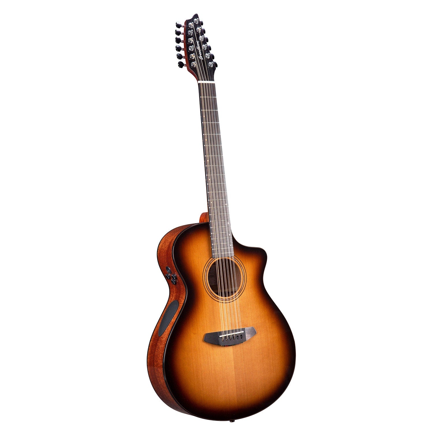 Breedlove Solo Pro Concert CE 12-String Acoustic Electric Guitar, Western Red Cedar Top, Edgeburst