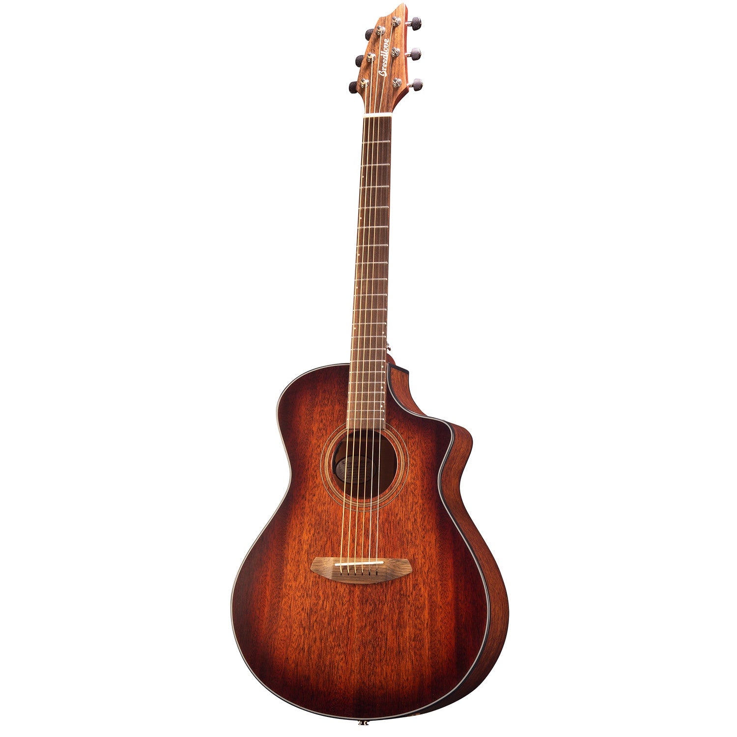 Breedlove Wildwood Concert Satin CE Acoustic Electric Guitar, Whiskey Burst (B-STOCK)