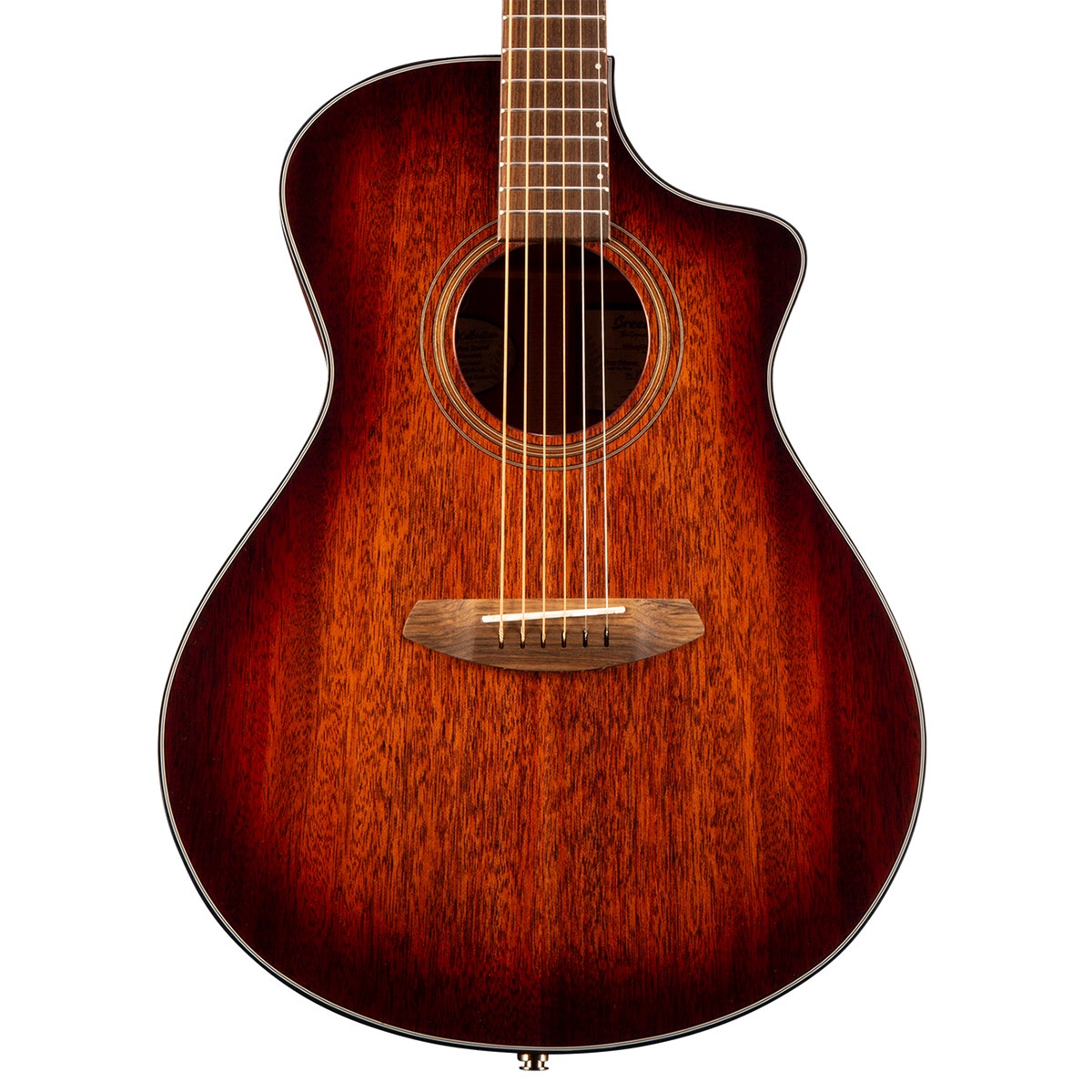 Breedlove Wildwood Concert Satin CE Acoustic Electric Guitar, Whiskey Burst (B-STOCK)