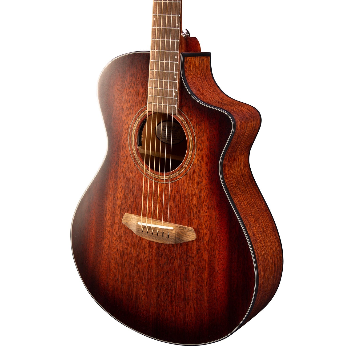 Breedlove Wildwood Concert Satin CE Acoustic Electric Guitar, Whiskey Burst (B-STOCK)