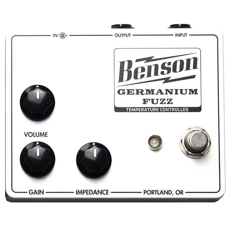 Benson Amps Germanium Fuzz Guitar Effects Pedal, Solar White