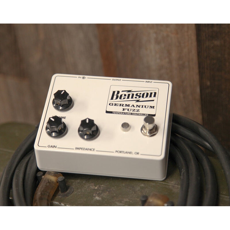Benson Amps Germanium Fuzz Guitar Effects Pedal, Solar White