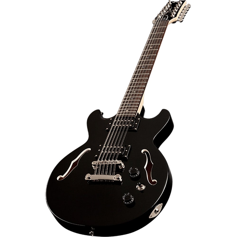 Dean BOCA12 CBK Boca 12 -String Semi-Hollow Body Electric Guitar - Classic Black
