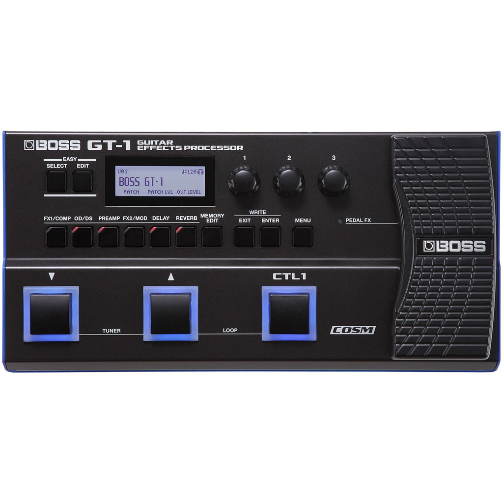 BOSS GT-1 COSM Guitar Processor Pedal w/ Reverb Wah Delay USB Effects (B-STOCK)