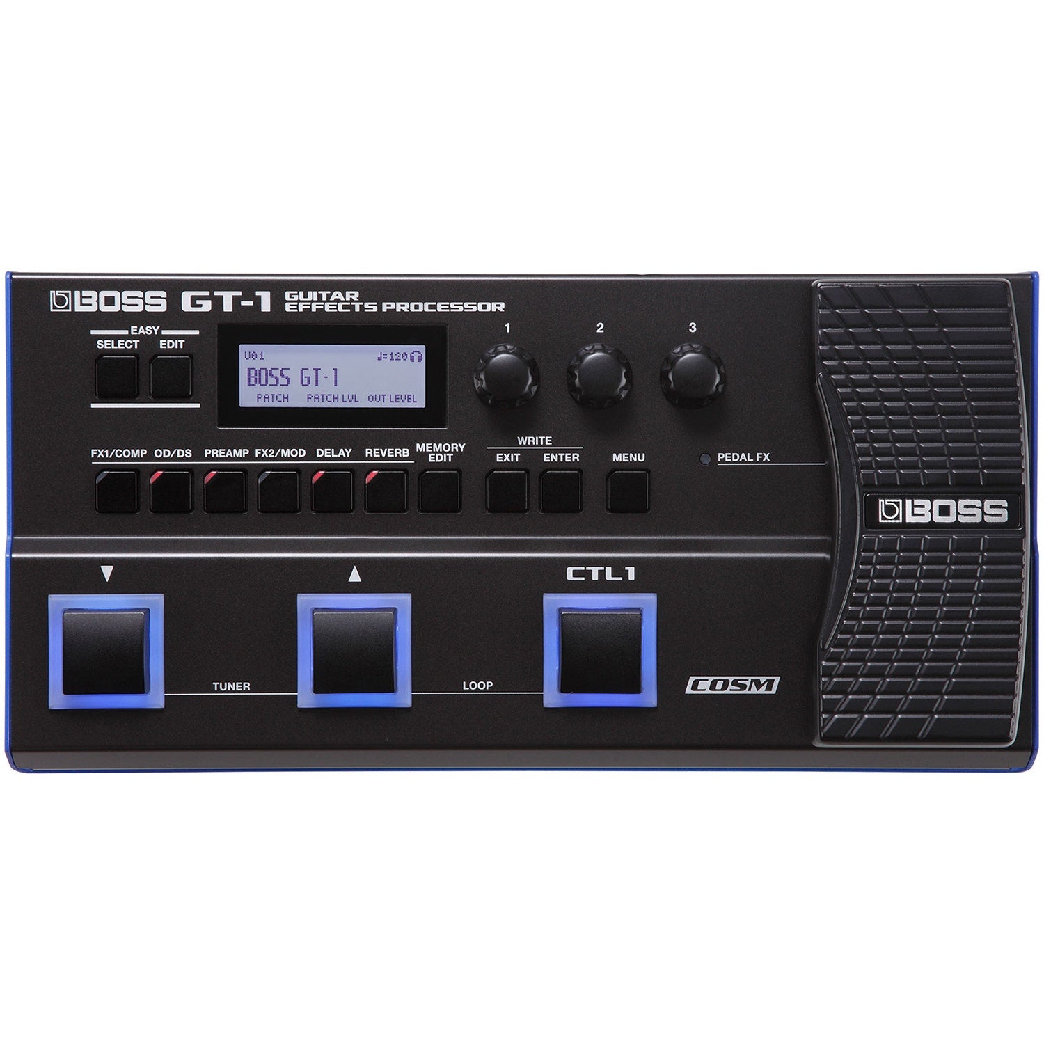 BOSS GT-1 COSM Guitar Processor Pedal w/ Reverb Wah Delay USB Effects (B-STOCK)