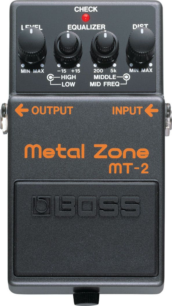 Boss MT-2 Metal Zone Distortion Pedal (B-STOCK)