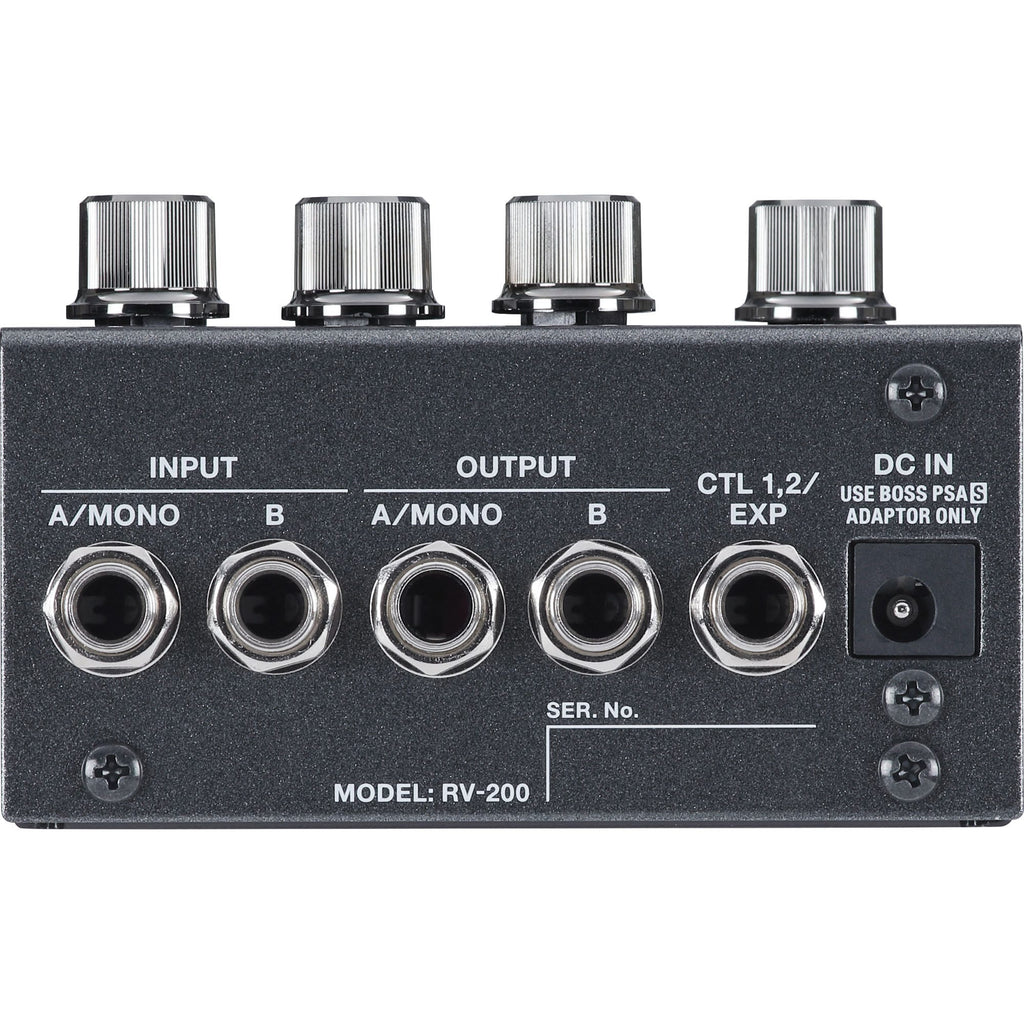 BOSS RV-200 Reverb Processor Guitar Effect Pedal with 12 Reverb Algorithms