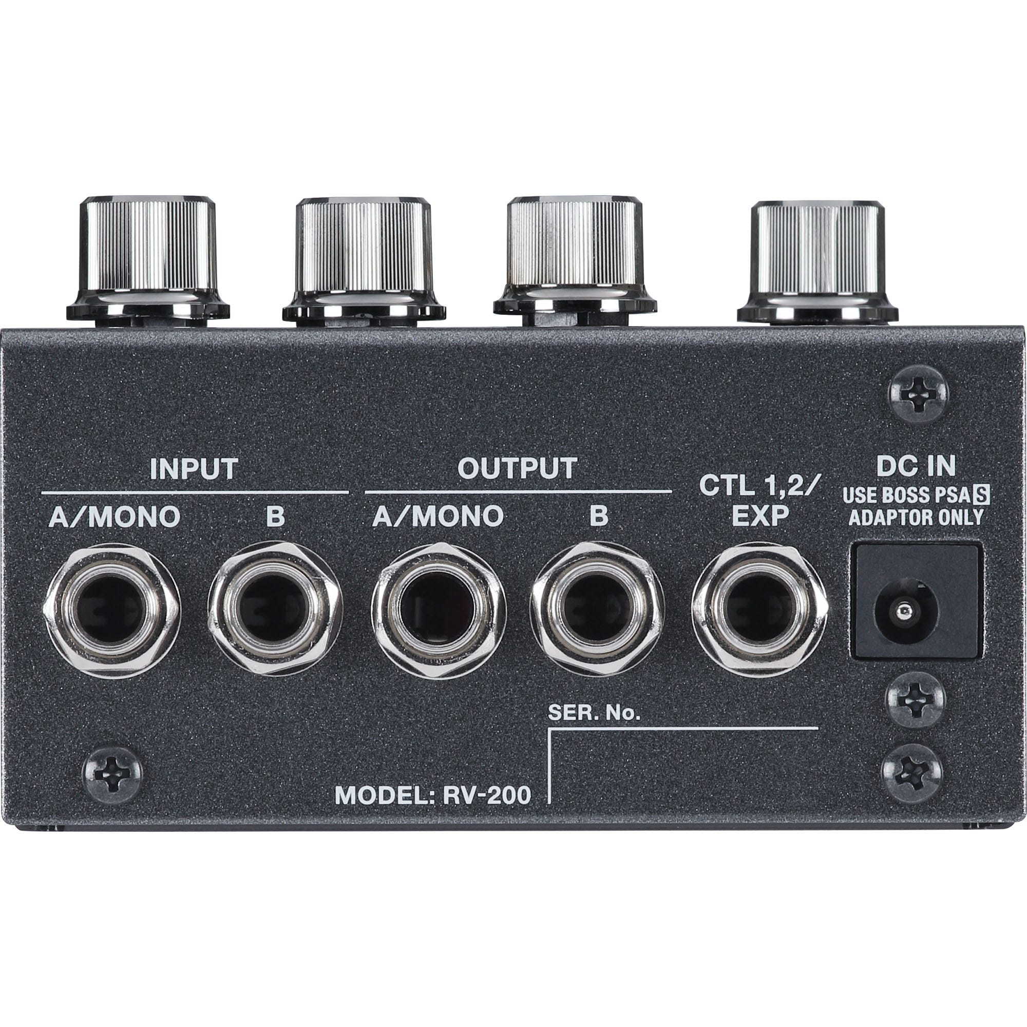 BOSS RV-200 Reverb Processor Guitar Effect Pedal with 12 Reverb Algorithms