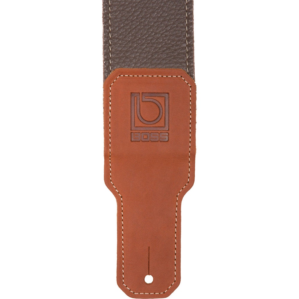 BOSS BSL-25-BRN 2.5" Premium Leather Guitar Strap, Brown