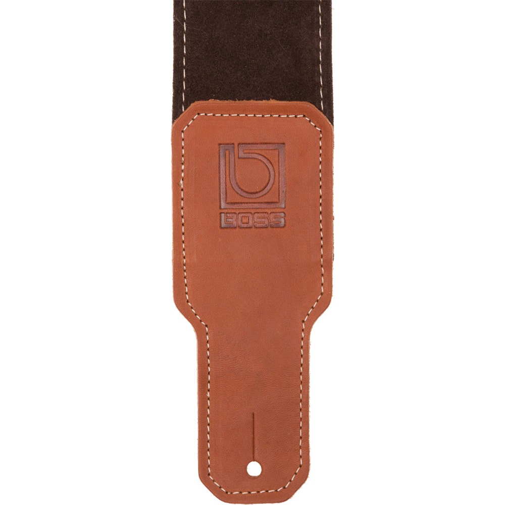 BOSS BSS-25-BRN 2.5" Premium Suede Guitar Strap, Brown