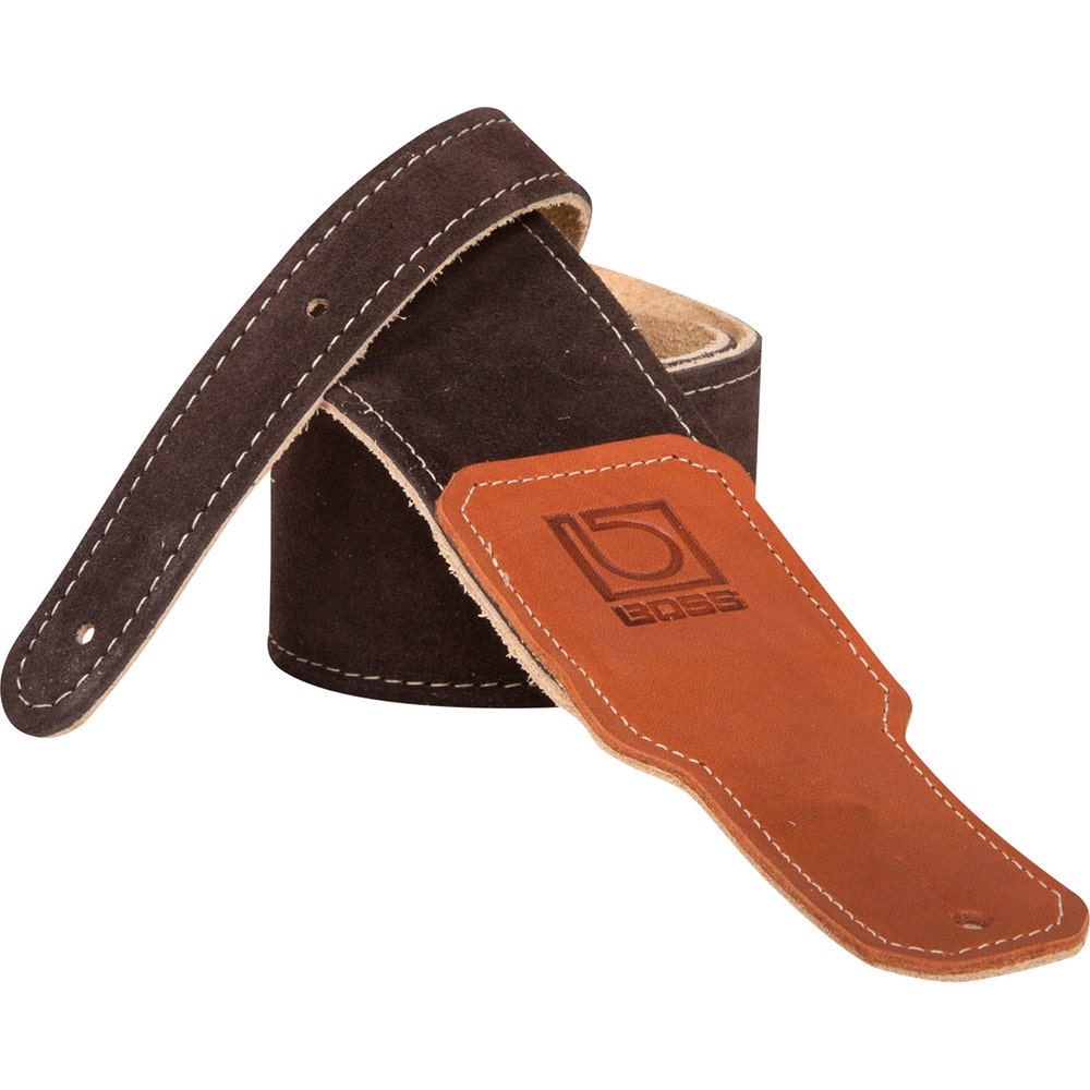 BOSS BSS-25-BRN 2.5" Premium Suede Guitar Strap, Brown