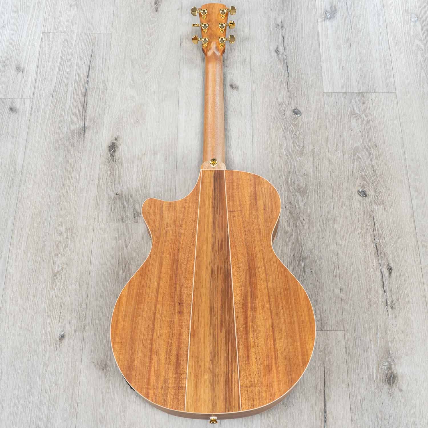 Cole Clark AN2EC-RDBL Auditorium Acoustic-Electric Guitar, Redwood Top w/ Gig Bag