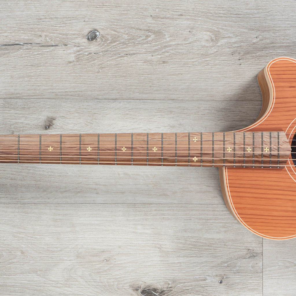 Cole Clark AN2EC-RDBL Auditorium Acoustic-Electric Guitar, Redwood Top w/ Gig Bag