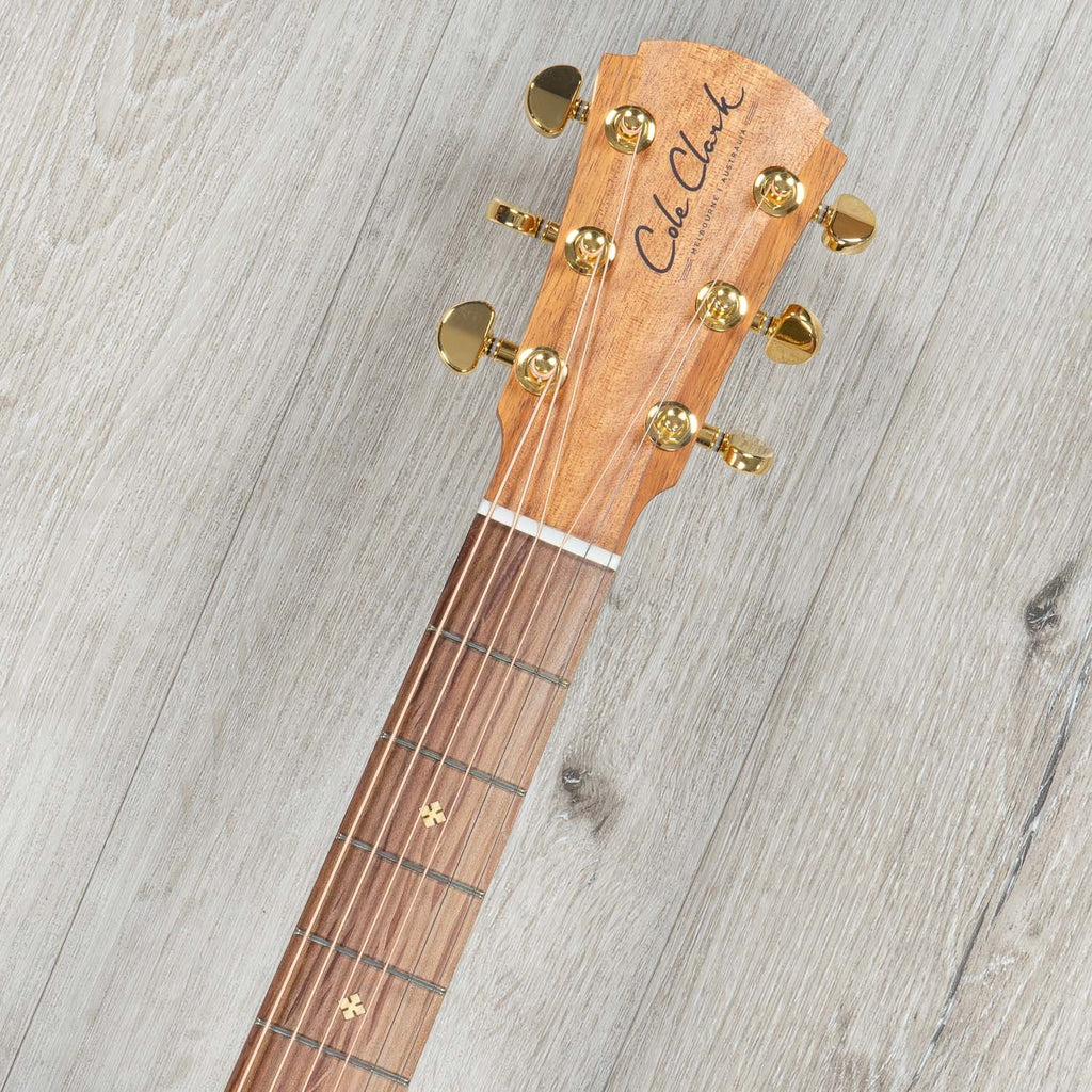 Cole Clark AN2EC-RDBL Auditorium Acoustic-Electric Guitar, Redwood Top w/ Gig Bag