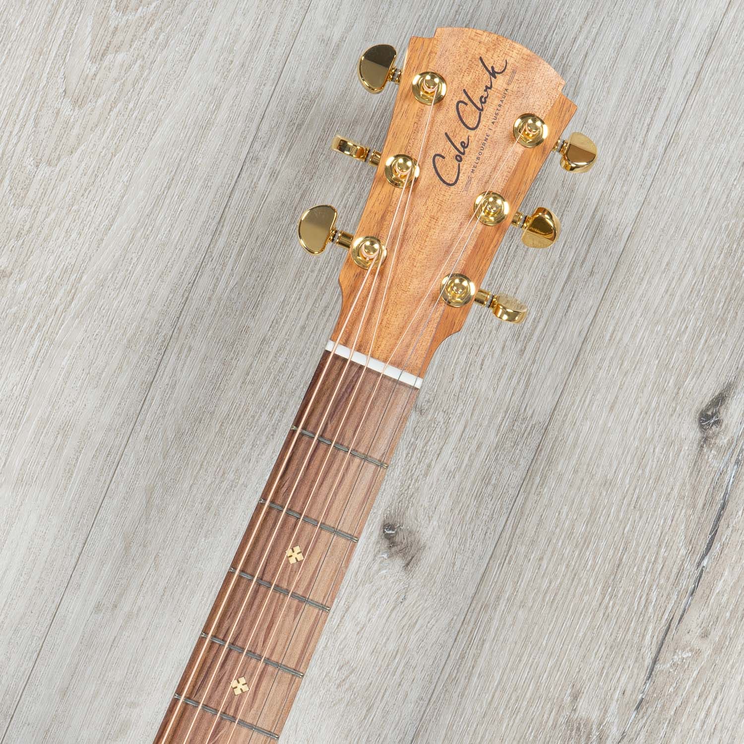 Cole Clark AN2EC-RDBL Auditorium Acoustic-Electric Guitar, Redwood Top w/ Gig Bag
