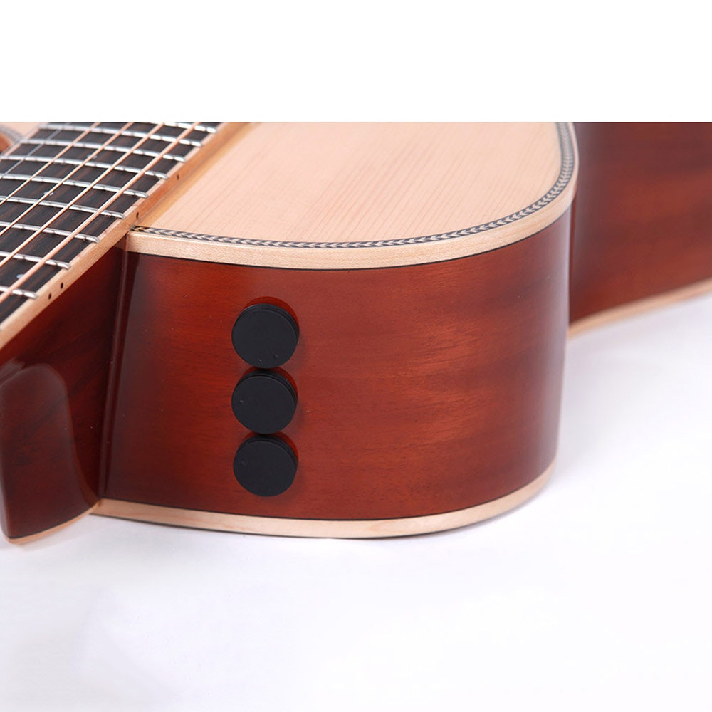 Sire R3 GS NT Zebra 7 SIB Cutaway Acoustic Electric Guitar, Natural w/ Sire Premium Gig Bag