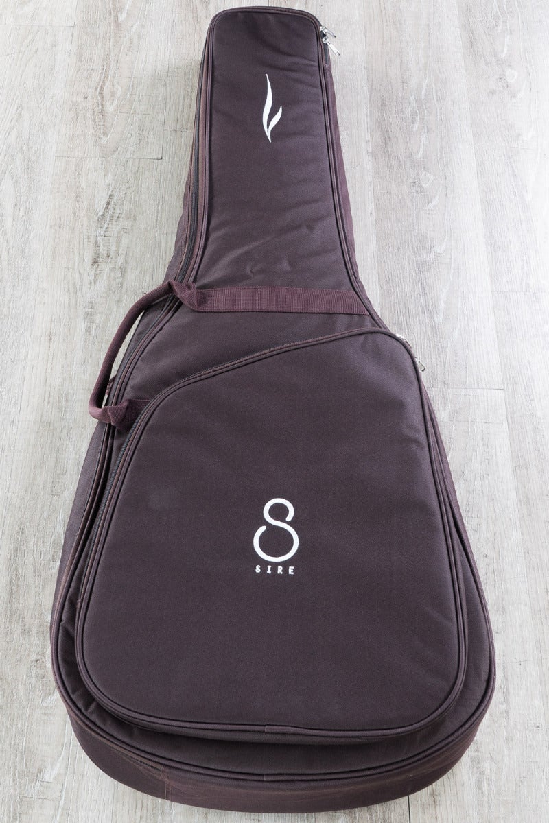 Sire R3 GS NT Zebra 7 SIB Cutaway Acoustic Electric Guitar, Natural w/ Sire Standard Gig Bag