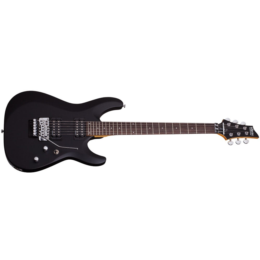Schecter C-6 FR Deluxe Electric Guitar, Floyd Rose - Satin Black