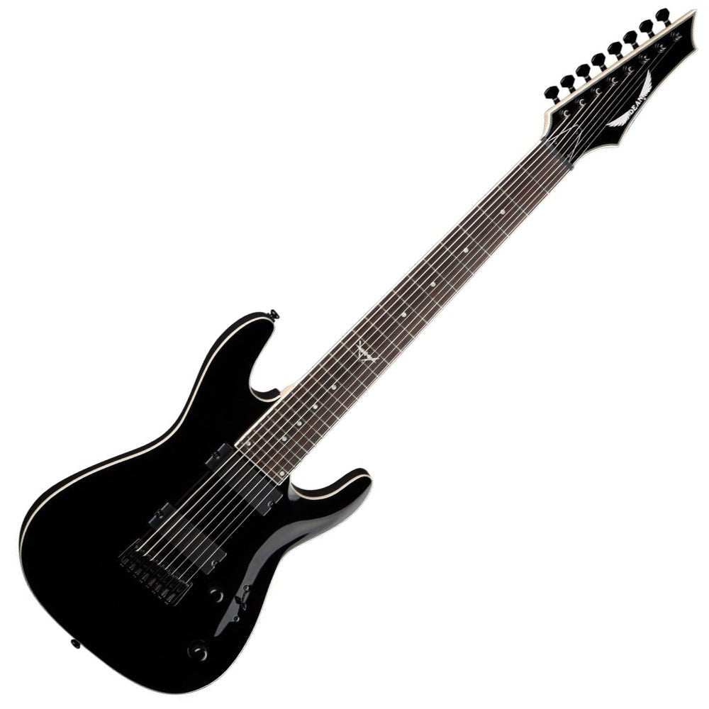 Dean Guitars Custom Series C850X CBK 8-String Solid-Body Electric Guitar (Classic Black)