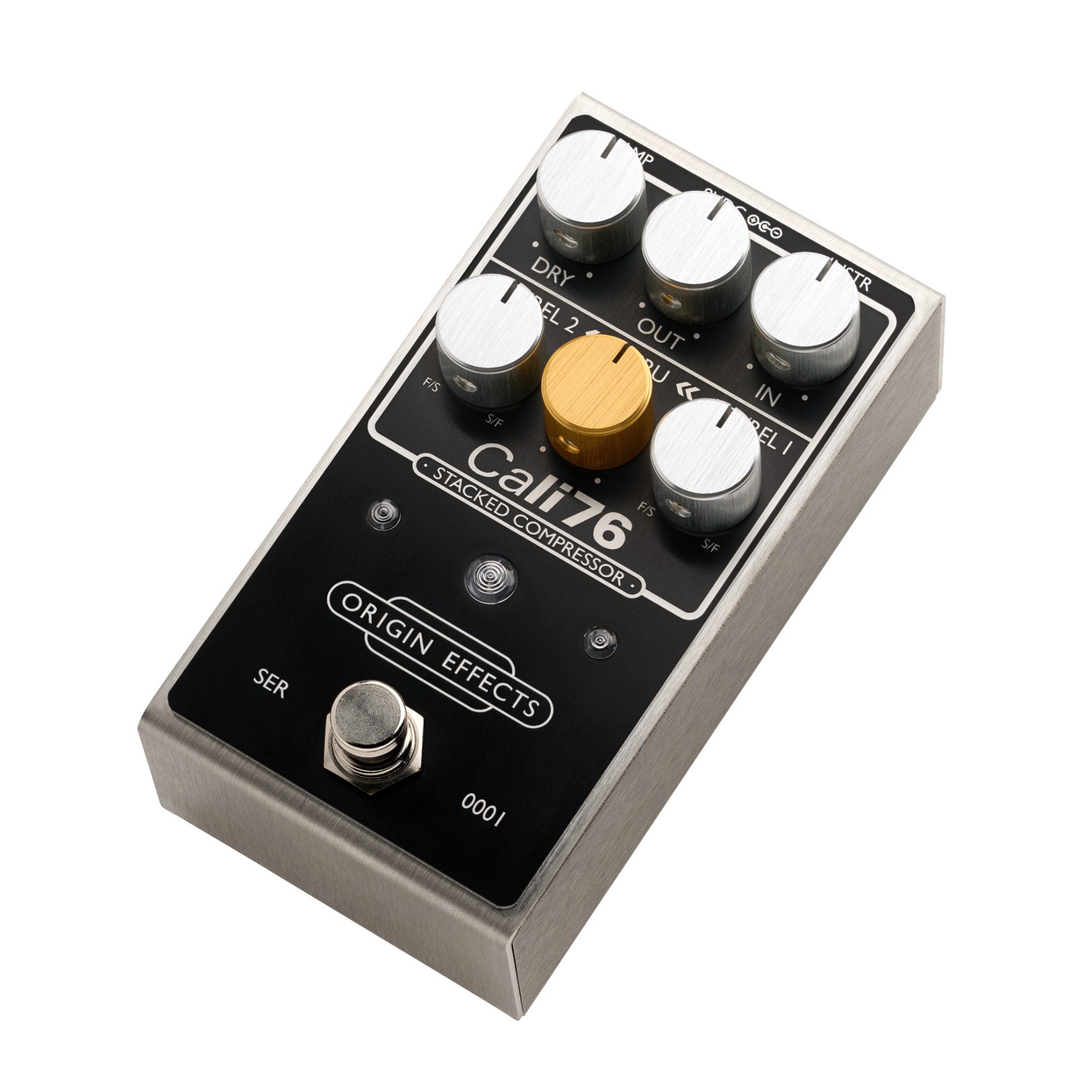 Origin Effects Cali76 Stacked Dual-Stage Compressor Guitar Effect Pedal, Black