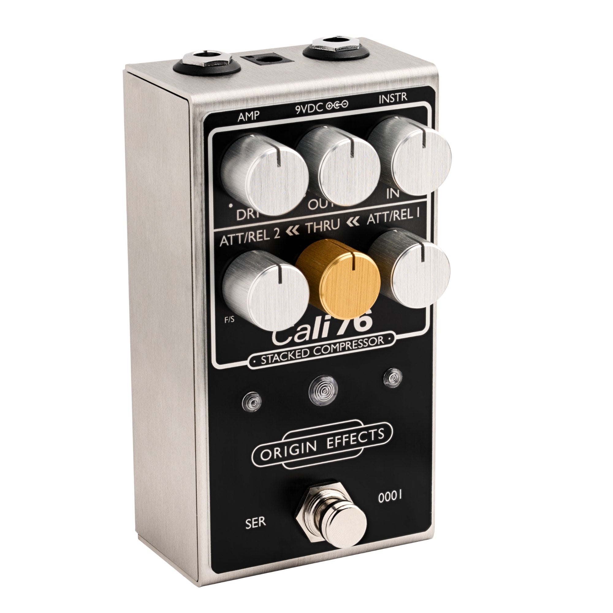 Origin Effects Cali76 Stacked Dual-Stage Compressor Guitar Effect Pedal, Black