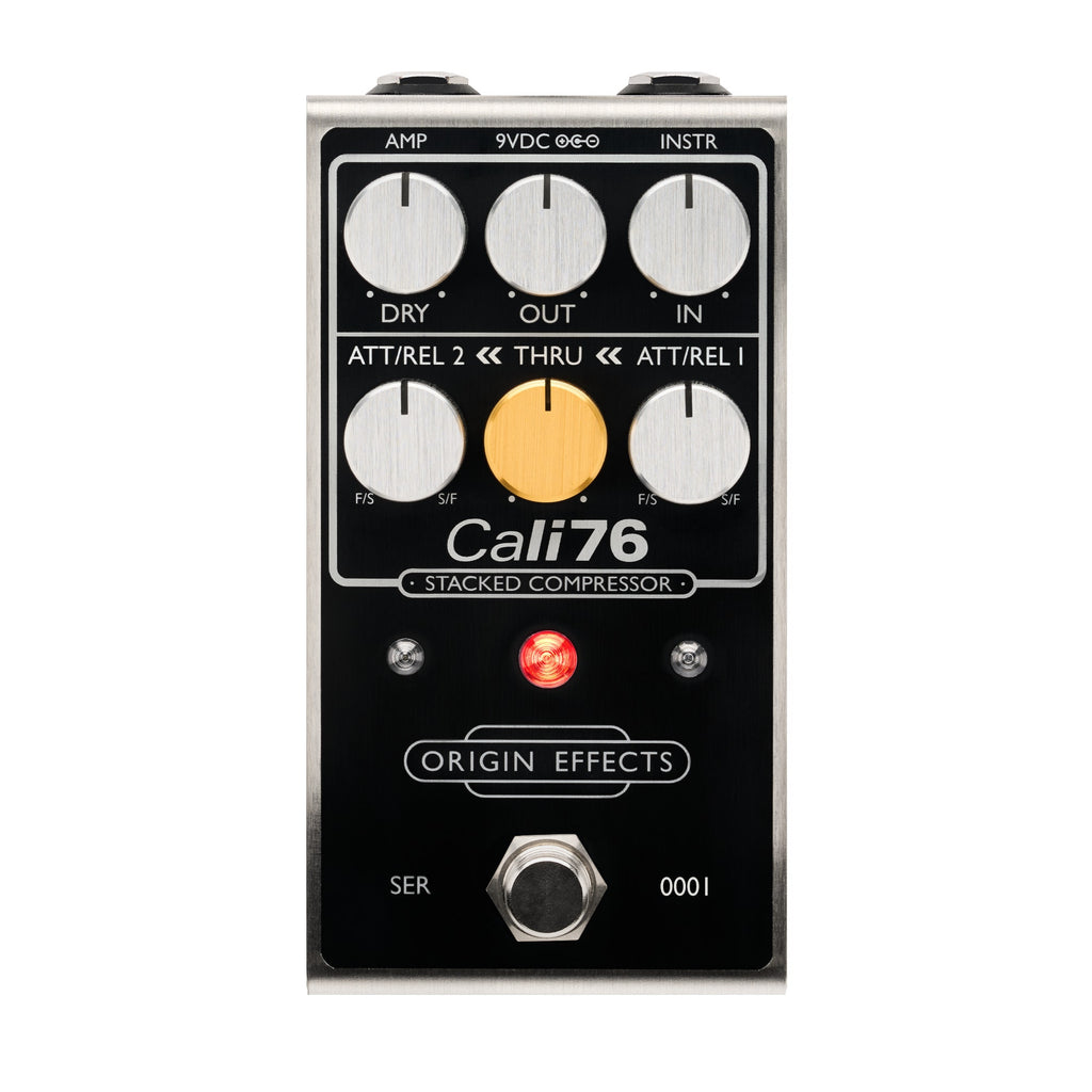 Origin Effects Cali76 Stacked Dual-Stage Compressor Guitar Effect Pedal, Black