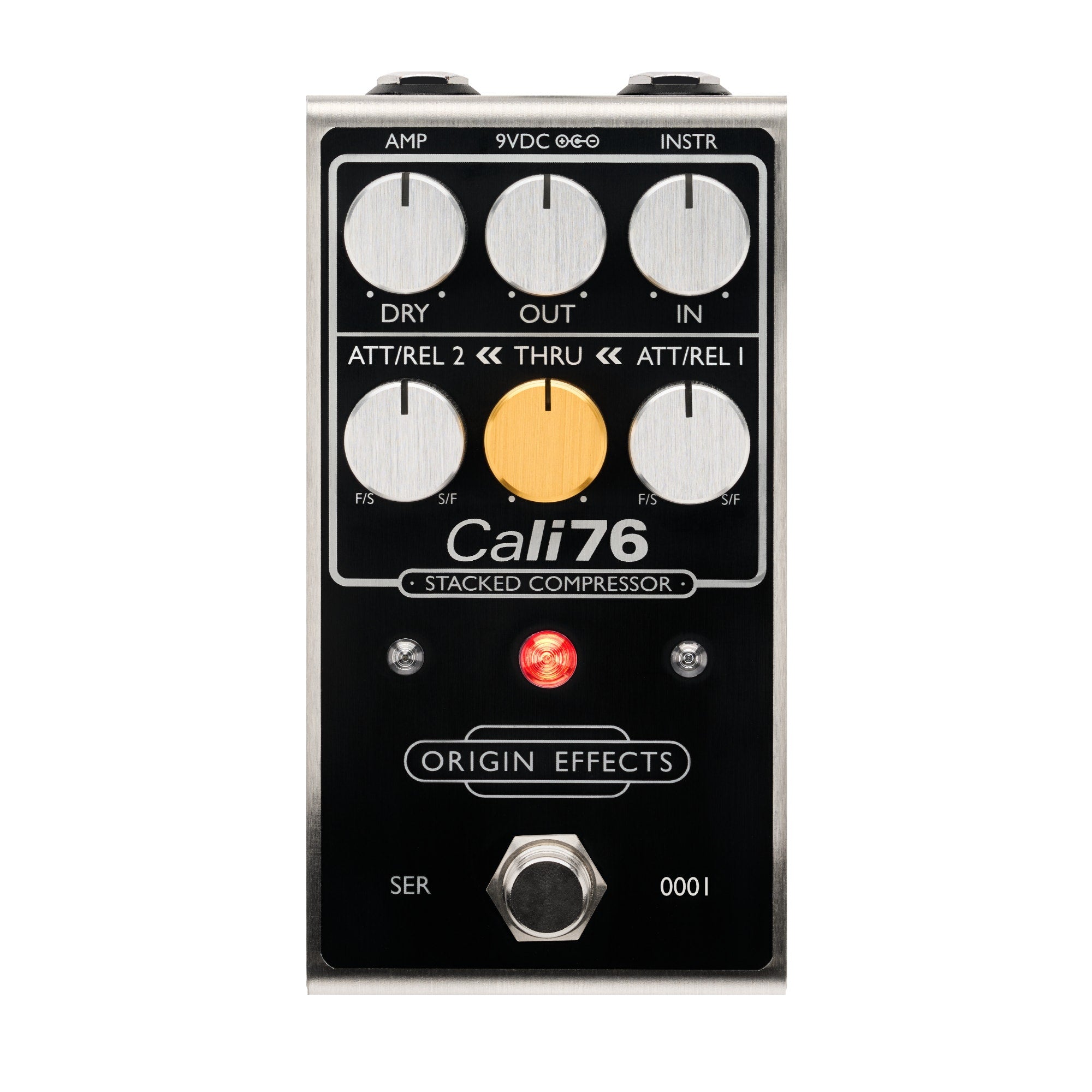 Origin Effects Cali76 Stacked Dual-Stage Compressor Guitar Effect Pedal, Black