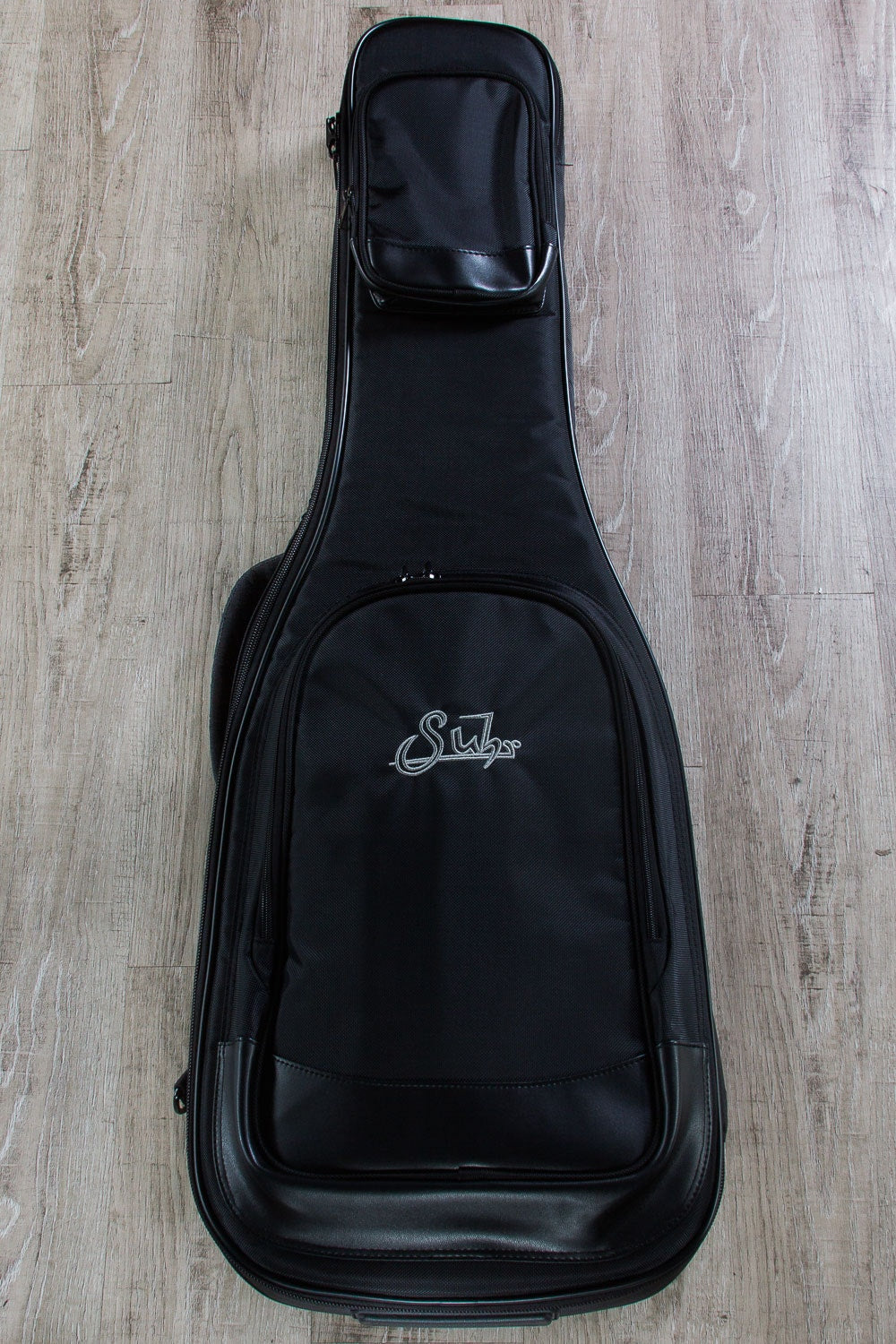 Suhr Classic S Electric Guitar, Maple Fingerboard, HSS, SSCII - Black, Deluxe Padded Gig Bag
