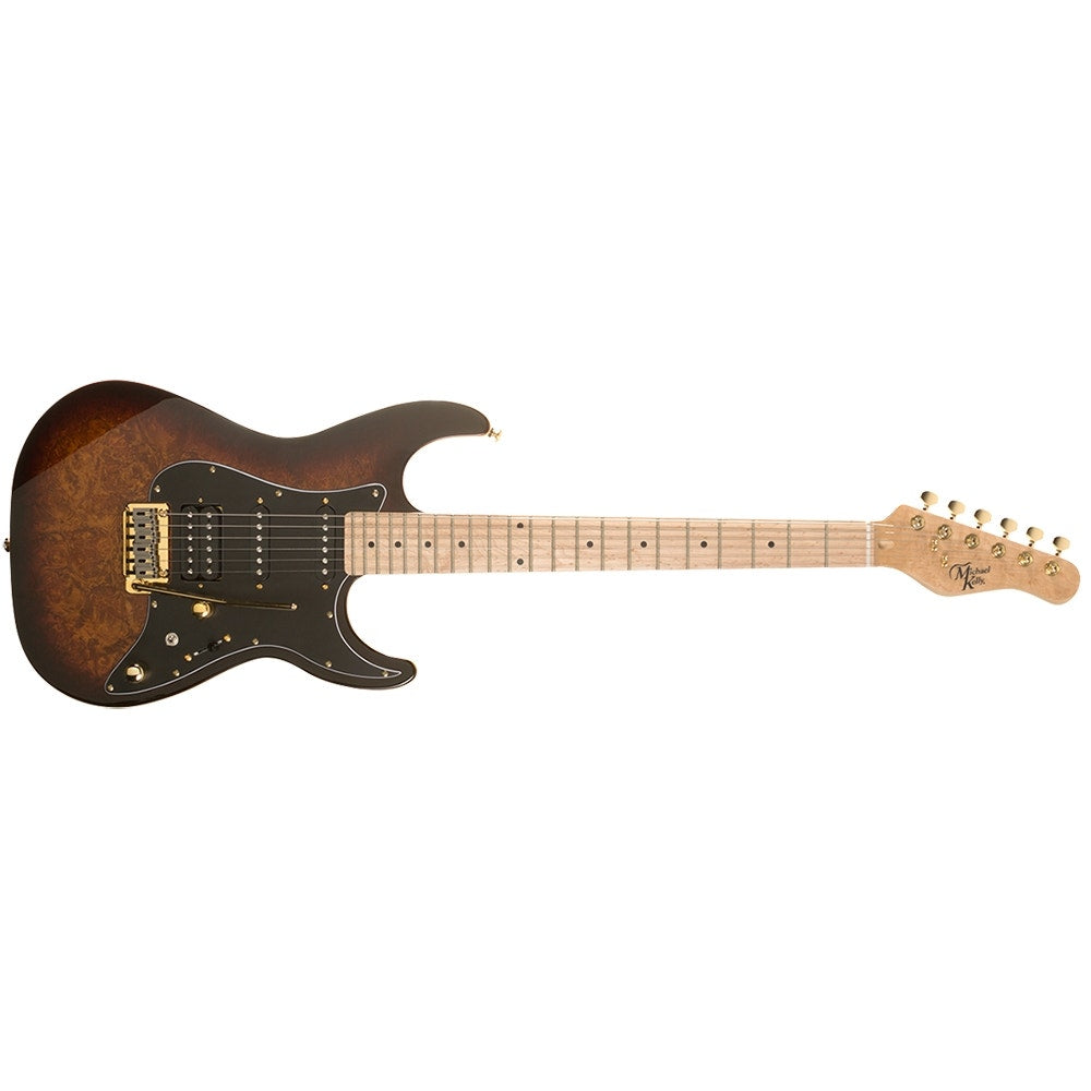 Michael Kelly CC60 Custom Collection 60 Electric Guitar, Maple Fretboard - Burl Burst