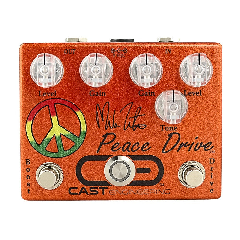 Cast Engineering Mike Zito Peace Drive Overdrive / Boost Guitar Effects Pedal