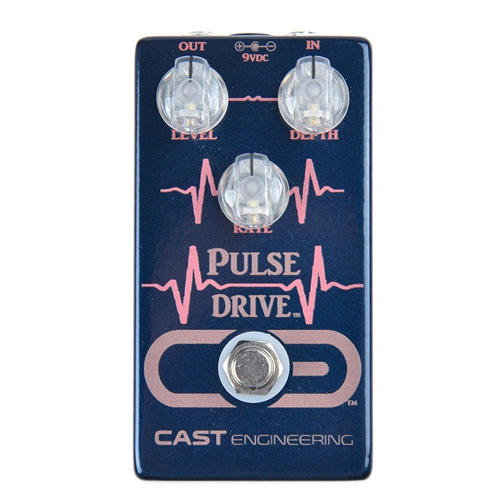Cast Engineering Pulse Drive Tremolo / Boost Guitar Effects Pedal
