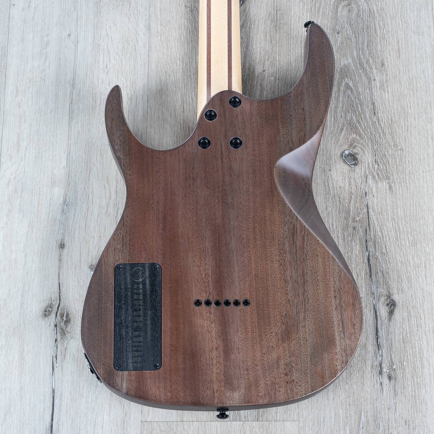 Cerberus Erebus 6 Long Scale Electric Guitar, Ebony Fingerboard, Transparent Black