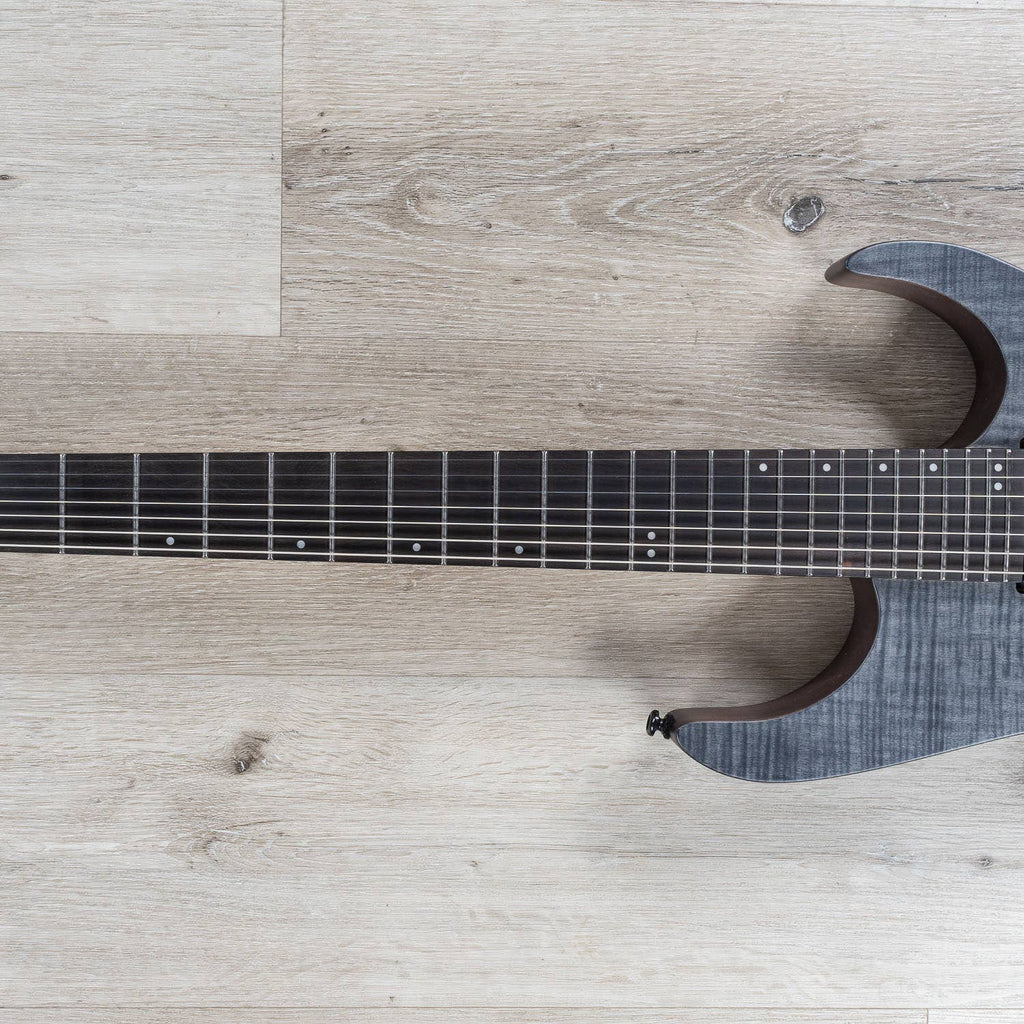 Cerberus Erebus 7, 7-String Long Scale Electric Guitar, Ebony Fingerboard, Transparent Black