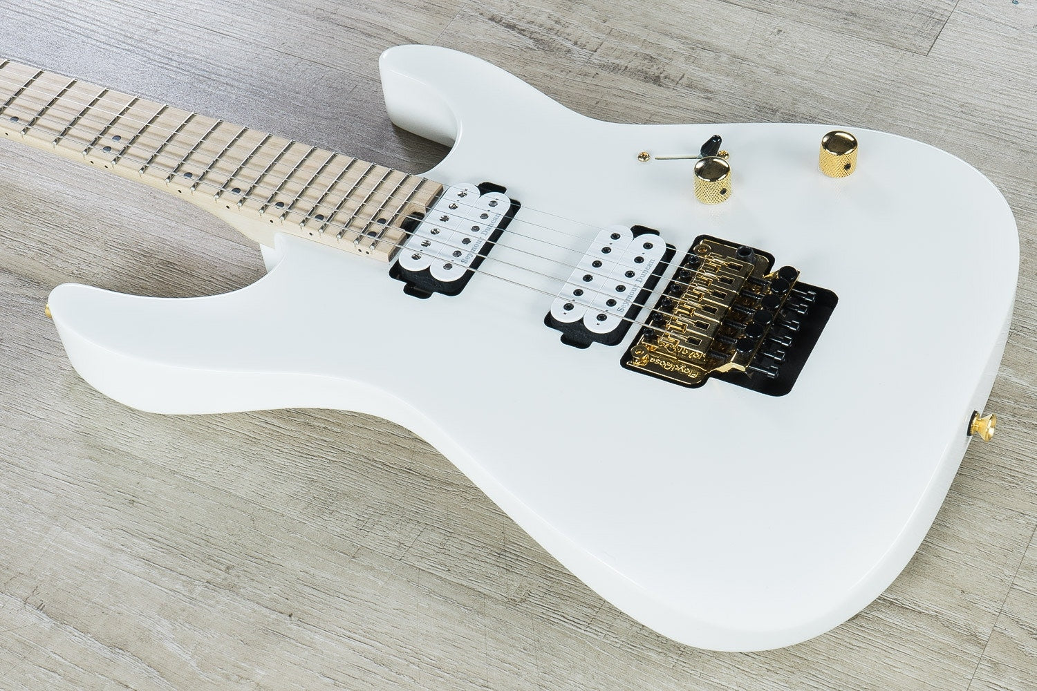 Charvel Pro-Mod DK24 HH FR M Electric Guitar, Maple Fingerboard - Snow White (Open Box)