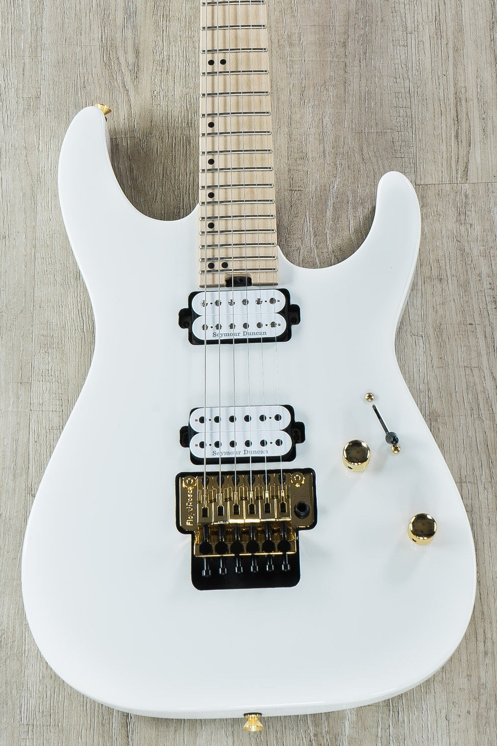 Charvel Pro-Mod DK24 HH FR M Electric Guitar, Maple Fingerboard - Snow White (Open Box)