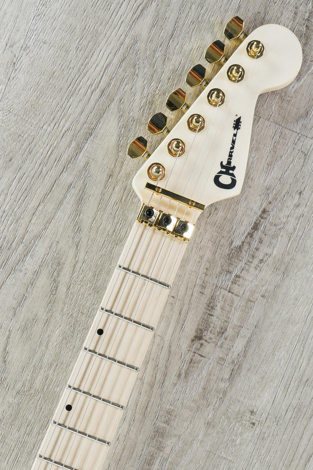 Charvel Pro-Mod DK24 HH FR M Electric Guitar, Maple Fingerboard - Snow White (Open Box)