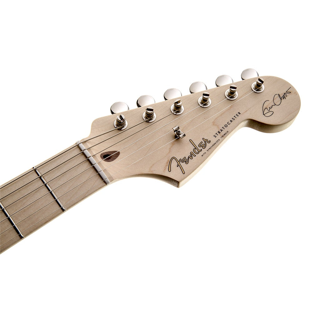 Fender Eric Clapton Stratocaster Electric Guitar, Soft V Maple Neck, Hard Case - Olympic White