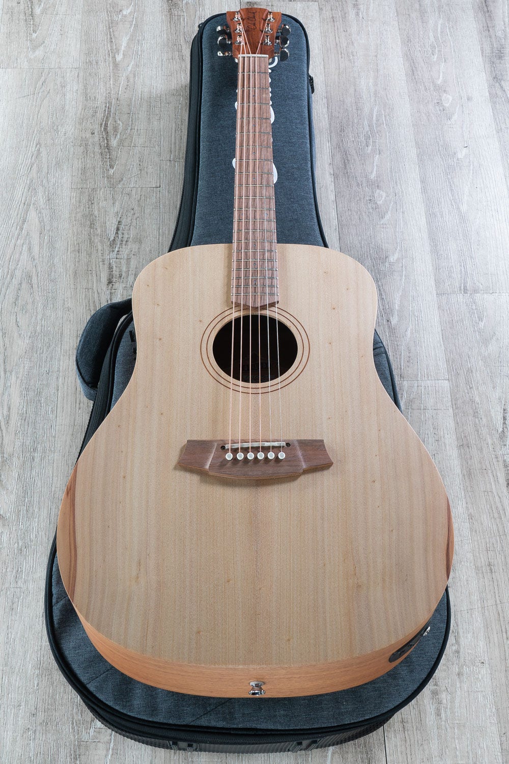 Cole Clark Fat Lady 1 Series CCFL1E-BM Acoustic-Electric Guitar, Bunya Top, Queensland Maple Back and Sides, Hard Case